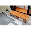 DE-18058-3PSET デッキ縁台 幅180cm 3点セット 板厚35mm 住まいスタイル 76404729