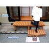 DE-18058-3PSET デッキ縁台 幅180cm 3点セット 板厚35mm 住まいスタイル 76404729