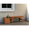 EB-1070 天然木製 縁台ベンチ 約90cm/約110cm hiyori(ひより) 住まいスタイル 76405106
