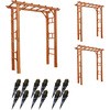 天然木製フレックスパーゴラアーチ190 (埋め込み金具セット) 住まいスタイル