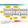 IPN-7021F-SET 連結可能なアイアンフェンス PARK AVENUE(パークアベニュー) 住まいスタイル 76405928
