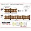 SFPU1200-4UB ピケットフェンスU型 木製 差し込み用 4連結セット 住まいスタイル 76407845