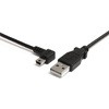 91cm ミニUSB変換ケーブル miniUSB左向きL型ケーブル USB-A オス - USB mini-B オス StarTech.com