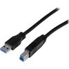 USBケーブル/USB 3.0(5Gbps)/1m/Type-A - Type-B/オス - オス/USB IF認証/SuperSpeed USB 3.2 Gen1 規格準拠/ブラック/USB タイプB 変換 コード アダプターケーブル StarTech.com