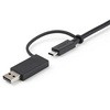 USBCCADP USB Type-C �P�[�u��/1m/USB-C - USB-A�ϊ��A�_�v�^�t��/USB-C - USB-C (10Gbps & 100W PD�Ή�)/USB-A - USB-C (5Gbps�Ή�) StarTech.com 76489316
