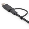USBCCADP USB Type-C �P�[�u��/1m/USB-C - USB-A�ϊ��A�_�v�^�t��/USB-C - USB-C (10Gbps & 100W PD�Ή�)/USB-A - USB-C (5Gbps�Ή�) StarTech.com 76489316