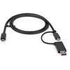 USBCCADP USB Type-C �P�[�u��/1m/USB-C - USB-A�ϊ��A�_�v�^�t��/USB-C - USB-C (10Gbps & 100W PD�Ή�)/USB-A - USB-C (5Gbps�Ή�) StarTech.com 76489316