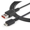 USBSCHAU1M USB�[�d�����P�[�u��/���d�̂ݑΉ�/USB�f�[�^�ʐM�@�\�J�b�g�Ή��f�[�^�u���b�J�[�P�[�u�� StarTech.com 76489334