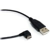 USBマイクロB ケーブル 1.8m Type-A(オス) - L型右向きMicro-B(オス) StarTech.com