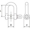 EA638GM-32 70kg シャックル(アルミ製) エスコ 76543575