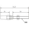 EA638JB-134 ワイヤー止め金具(ステンレス製) エスコ 76543706