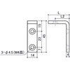 EA976CB-36 30・40角兼用 L型ブラケット(2つ穴) エスコ 76598525