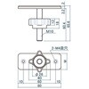 EA976CB-55 40角用 アジャスター(穴あき) エスコ 76598717