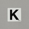 アルファベット表示ステッカー[K] エスコ