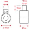 EA984CM-33 550N 電磁マグネットホルダー エスコ 76609269