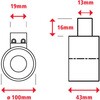 EA984CM-7 3600N 電磁マグネットホルダー エスコ 76609323