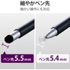 P-TPSLIM2WYBK タッチペン スタイラスペン スリム 超感度/ディスクタイプ マグネットキャップ付 iPad iPhone 対応 エレコム 76626525