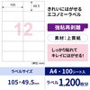 ELH045 きれいにはがせるエコノミーラベル ヒサゴ 76676304