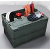 CT50-GY 蓋つき折りたたみコンテナ アースカラー TRUSCO 76908729