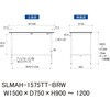 SLMAH-1575TT-BRW pyʍƑ/_w䃌X~V_SʒIt_[Ne[uLABV[Y_p{e[u RH 76943704