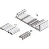 2枚扉用引戸金具 Finetta フラットフロント L 70 F FB レールセット ハーフェレ