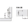 デュオマティックSM スチール 十字座金 木ネジ取付 ハーフェレ