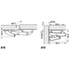 フラップステーヒンジ CH300全カブセ取付用 ハーフェレ