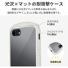 LN-ISS22PLDGY iPhone SE (第3世代)/SE (第2世代)/8 耐衝撃・薄型・背面クリアケース「Duality」 (スマホベルト付属) ストラップホール付 LEPLUS NEXT 77044836