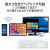TK-WS03BMKWH キーボード 無線 Bluetooth メンブレン式 ワイヤレス 洗える(IPX5) メンブレン テンキー付き マルチペアリング(3台) 高耐久設計 抗菌 エレコム 77048616