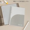 XPL02 パペルール バインダー穴付き ワイヤー綴じノート 日本ノート 77425875