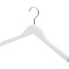 木製ハンガー ホワイト平型 (メープル) ストア・エキスプレス