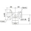 WT21-13M-S WT21型 分岐水栓チーズ オンダ製作所 77471086