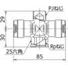 WT24-13M-S WT24型 プラグ付水栓チーズ オンダ製作所 77471120