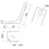 01A406120 J形フック止金物 九州電力規格品 日動電工 77471698