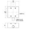 SW2281WHW 露出用スイッチボックス2個用 日動電工 77471926