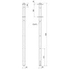 01A501105 引込線用継柱金物 中部電力規格品 日動電工 77472100