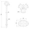 04100101 低圧引留三角がいし(フック付) 関西電力規格品 日動電工 77472179