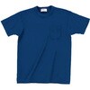 日本製 ポケット付きTシャツ 紺 M 川島商事
