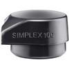 3202.200 SIMPLEX プラスチックハンマー用インサート Φ100 【自立タイプ】ゴム複合材(黒) Roemheld Halder(ロームヘルド・ハルダー) 77482530