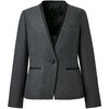 ノーカラージャケット レディース オフィス 事務服 サーヴォ(旧:サンペックスイスト)