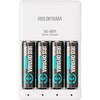ビックキャパ リチャージ 急速充電器セット 単3形4個付 アイリスオーヤマ