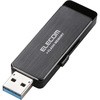 USBメモリ 64GB ハードウェア暗号化機能 ブラック USB3.0 エレコム