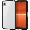 ケース カバー Xperia Ace III TPU ハイブリッド 高硬度8H 軽量 薄型 フレームカラー 背面クリア ブラック エレコム