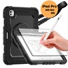 mat-spcase-pen-pro11m タッチペン付き iPad Pro M5/M4 対応 ケース 耐衝撃 と iPad用タッチペン と 保護フィルム の3点セット 11インチ Pencil収納 防水 防塵 カバー 2025 2024  互換品 メディアカバーマーケット 77708246