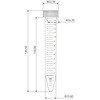 BS-TUBE-CTB15YE BSコニカルチューブ 遠沈管 クリアータイプ bitstrong(ビットストロング) 77798266