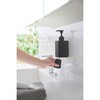 10540 フィルムフックマウスウォッシュディスペンサー&ミニタンブラー タワー ブラック 山崎実業 77881101