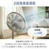 AHX-FGD302(C) 扇風機 DCモーター 左右自動首振り 風量8段階 コンパクト収納 静音 切タイマー リモコン YAMAZEN(山善) 78036117