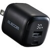 EC-AC13030BK USB充電器 PD対応 30W 2ポート USB-C USB-A 電力ディスプレイ付き GaN 小型 PPS対応 エレコム 78042451