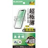 PM-A26SFLGUST iPhone 17e/16e/14/13/13Pro ガラスフィルム 高透明 強化ガラス 9H 超極薄 超感度 簡単貼り付けツール付 エレコム 78042496