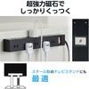 ECT-1550WH 電源タップ 延長コード 10個口 2P マグネット 雷ガード ほこり防止シャッター 一括スイッチ スイングプラグ コンセント エレコム 77488855